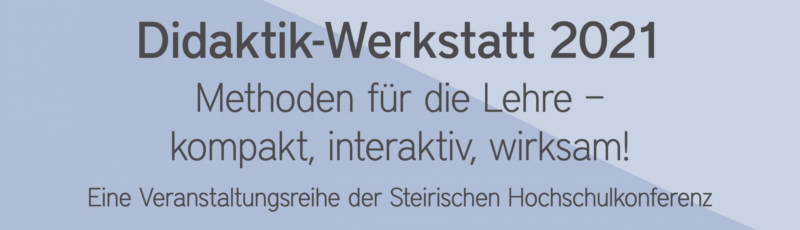 Anmeldung zur Didaktik-Werkstatt!