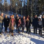 Gruppenfoto im Winter
