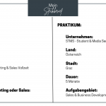 Steckbrief Berufspraktikum