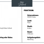Steckbrief Berufspraktikum