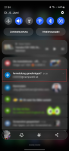 Screenshot "Authenticator-App öffnen"