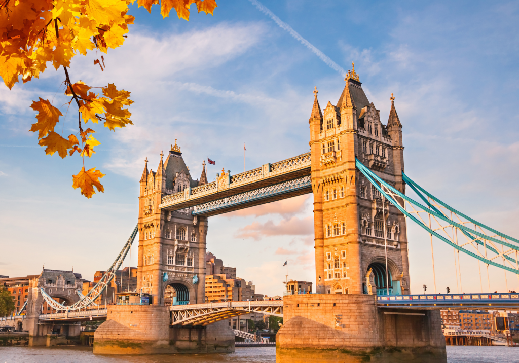 The Tower bridge in London