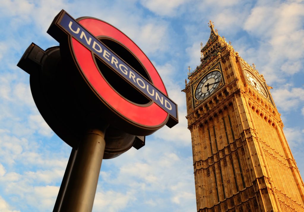 Subway sign and Big Ben