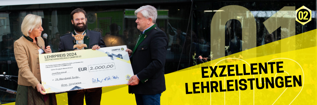 Lehrendem Bernhard Fuchs wird der Lehrpreis 2024 überliehen